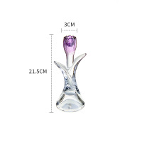 Crystal glass candle holder ornaments candle holder home 38