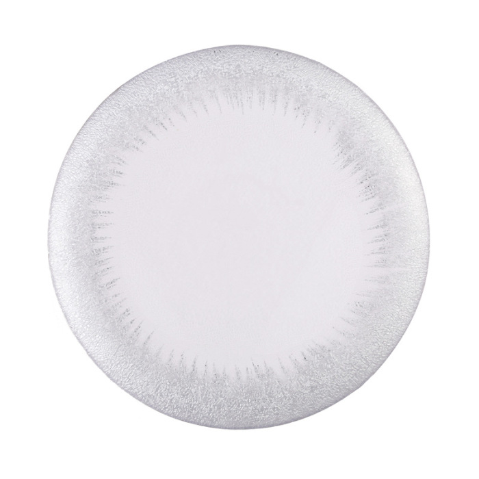 Crystal glass dinner plate macaron dessert fruit platter 7