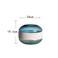 Geometric circular ornament design decorative vase 16