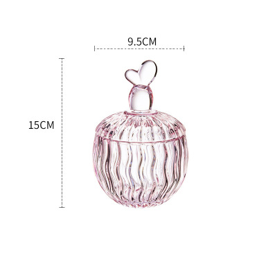 Home glass candle tray storage jar ornaments 55