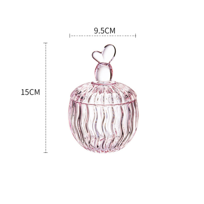 Home glass candle tray storage jar ornaments 55