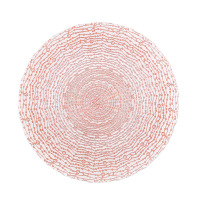 Round glass crystal fruit plate 8
